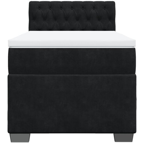 Box spring krevet s madracem crni 80 x 200 cm bar&amp;scaron;unasti Slike