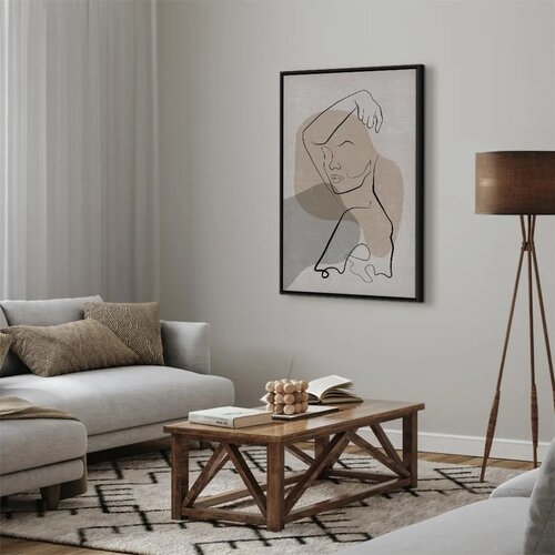  Slika - Romantic Morning (1 Part) Vertical 80x120 U crnom drvenom okviru Slike