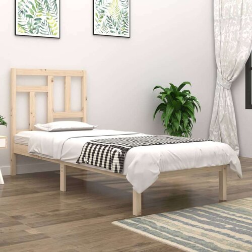  Posteljni okvir iz trdne borovine 90x190 cm, (20883747) Slike