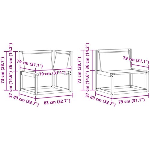 Set vanjskih sofa 7 kom. Bijela i svjetlosiva Slike