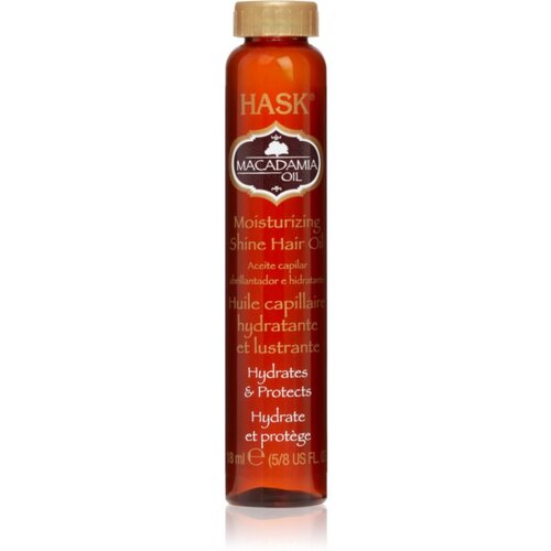 Hask Macadamia Oil vlažilno olje za sijaj in mehkobo las 18 ml Slike