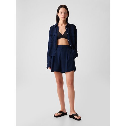 GAP High Rise Linen Shorts - Women's Cene