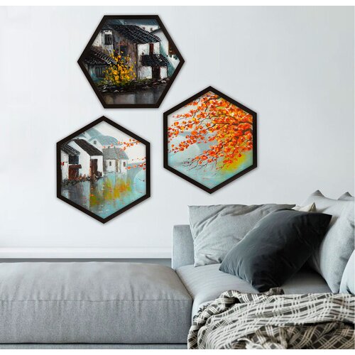 Wallity Uokvirena slika 6GEN1771885, 35x35 cm, 3 dijela Cene