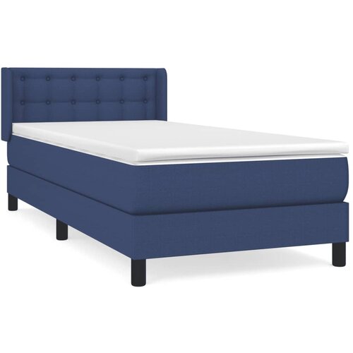  Box spring postelja z vzmetnico modra 80x200 cm blago Cene
