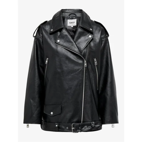 Only Women's black faux leather jacket Vera - Women