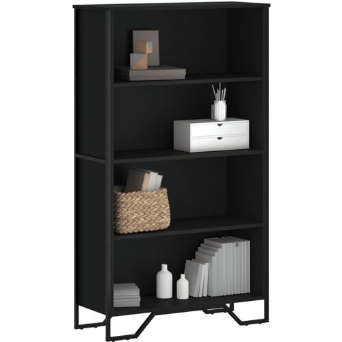 VidaXL Regal za knjige crni 80x31x137,5 cm konstruirano drvo Slike