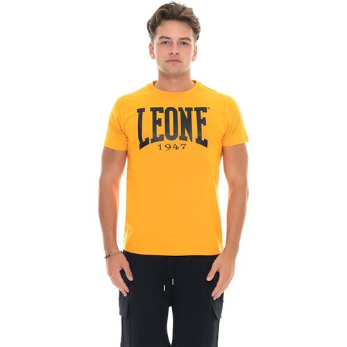 Leone 1947 Majice & Polo majice Man T-Shirt Short Sleeves Big Logo Rumena Cene