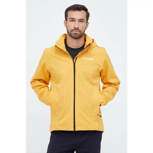 adidas Terrex Vodoodporna jakna Multi RAIN.RDY moška, rumena barva