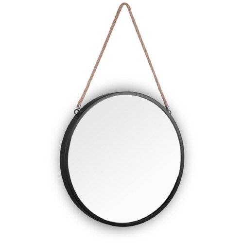 Tri O okruglo ogledalo nina (promjer: 40 cm, crna boja) Slike