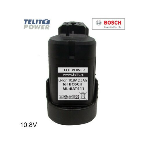 telitpower baterija za ručni alat bosch li-ion 10.8V 2500mAh BAT411 ( P-1620 ) Slike
