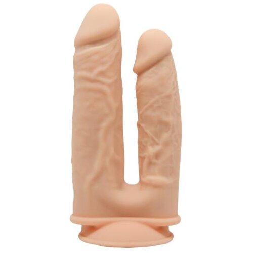 SilexD model 1 double penetration vibrating premium silicone dual density dildo 7&amp;quot; 8&amp;quot; flesh Slike