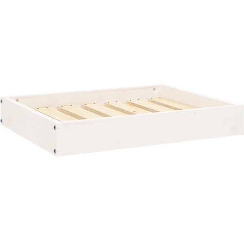  Krevet za pse bijeli 61,5x49x9 cm od masivne borovine Slike