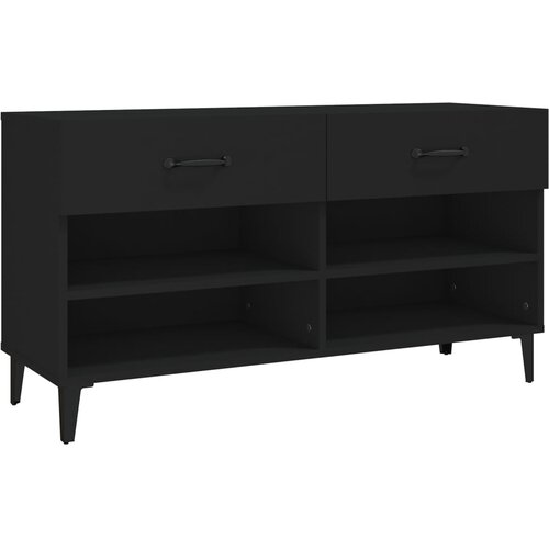 Maison Chic Omarica za obutev - Kopa za čevlje črna 102x35x55 cm inženirski les, (21777258) Slike