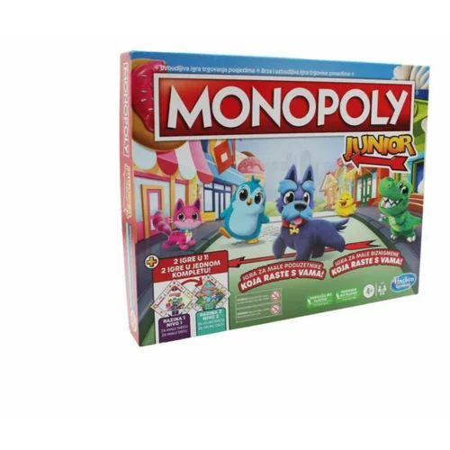 Dexyco Društvena igra Hasbro Monopoly Junior 2u1 4+