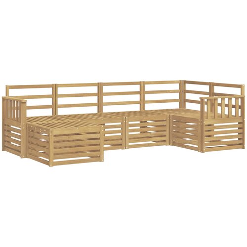  Set vanjskih sofa 6 kom. Bijela Poliester Slike