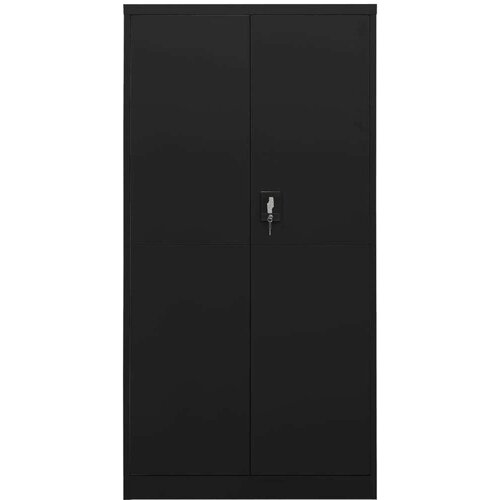 VidaXL Omara s ključavnico črna 90x40x180 cm jeklo Slike