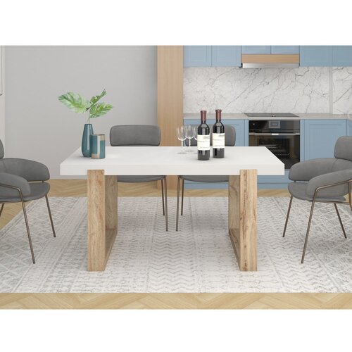 St&amp;oslash;raa Bela jedilna miza 90x160 cm Solid &amp;ndash; Slike