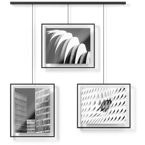 Umbra Crni metalni viseći okviri u setu 3 kom 73x82 cm Exhibit – Cijene