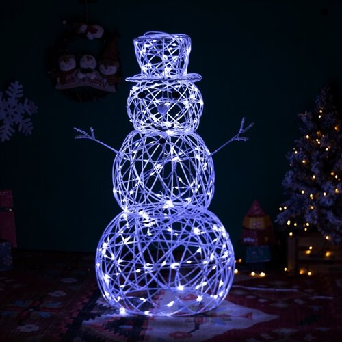 Aigostar LED spolja&amp;scaron;nja božićna dekoracija 3,6W/31/230V 6500K 120cm IP44 snegović Slike