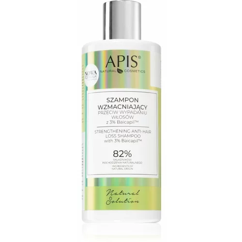 Apis Natural Cosmetics Natural Solution 3% Baicapil krepilni šampon proti izpadanju las 300 ml