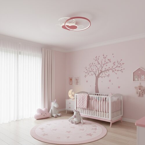  Brilagi - LED dečije plafonsko svetlo LOVE LED/48W/230V 3000/4500/6000K ružičasta Slike