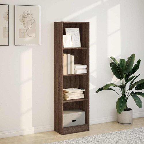  Regal za knjige boja hrasta 40x24x143 cm konstruirano drvo Slike