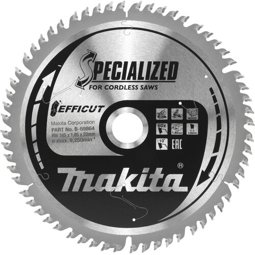 Makita B-69864 EFFICUT Saw Blade 165x20x60Z Slike