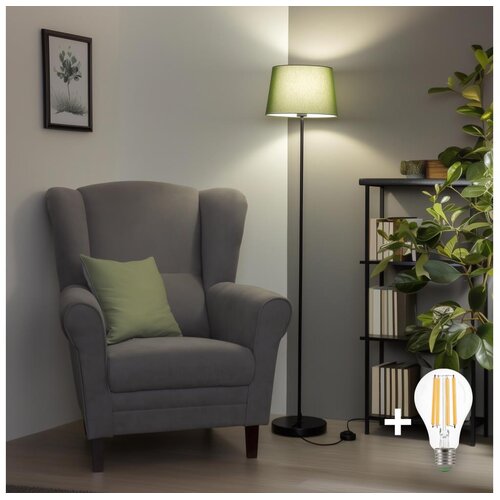  Brilagi - LED stojeća lampa CERIA 1xE27/40W/230V Ø 30 cm zelena/crna Cene