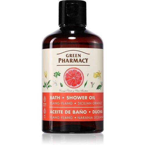 Green Pharmacy Body Care Ylang-ylang &amp;amp; Sicilian Orange osvežilno olje za prhanje 250 ml Slike