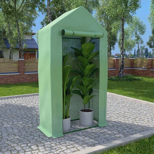 vidaXL Rastlinjak z jeklenim okvirjem 0,5 m² 1x0,5x1,9 m Cene