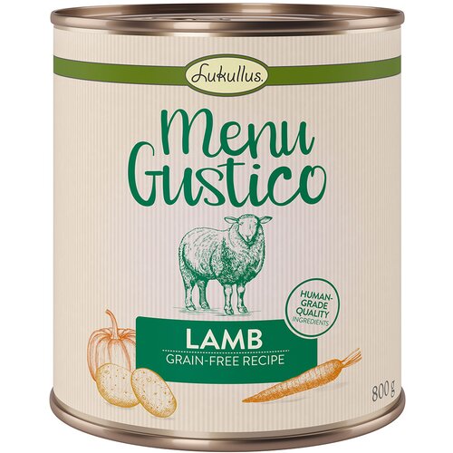 Lukullus Menu Gustico - jagnjetina s korenjem, krompirjem in bučo - 6 x 800 g Slike