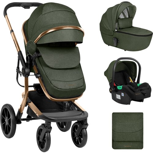 Kikka Boo kolica IRENE premium 3in1 set sa I-SIZE autosedištem i tvrdom korpom army green Cene