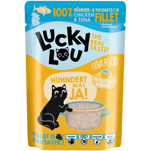 Lucky Lou Extra Food 12 x 70 g - Piletina i tuna u temeljcu Cijene