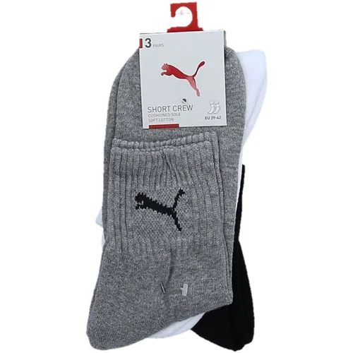 Puma Nogavice temno siva / črna / bela