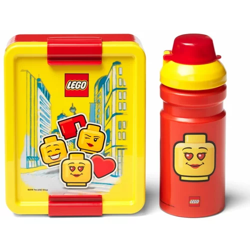 Lego Komplet rumeno-rdeče posode za prigrizke in steklenice za pitje Iconic