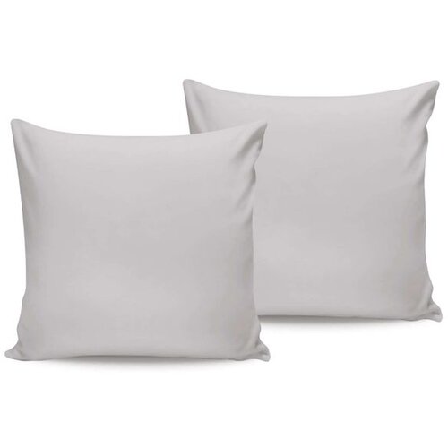  De Light Grey Light Grey Satin Pillowcase Set (2 Pieces) (FR) Cene