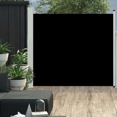  Uvlačiva bočna tenda za terasu 170 x 300 cm crna Slike