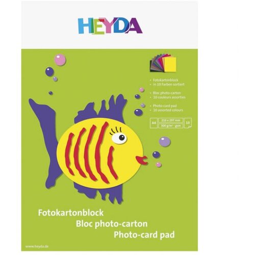  KOLAŽ - BLOK A4 10 LISTOVA 300G PAPIR U BOJI HEYDA 20-47126 SORTIRANO Cene
