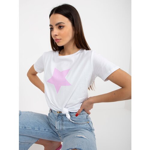 BASIC Feel Good T-shirt-RV-TS-8626.00-white Cene