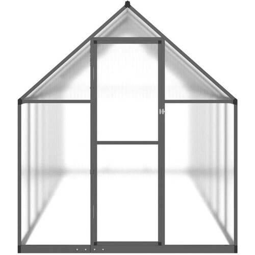  Staklenik s okvirom antracit 445 x 169 x 195 cm aluminijski Slike