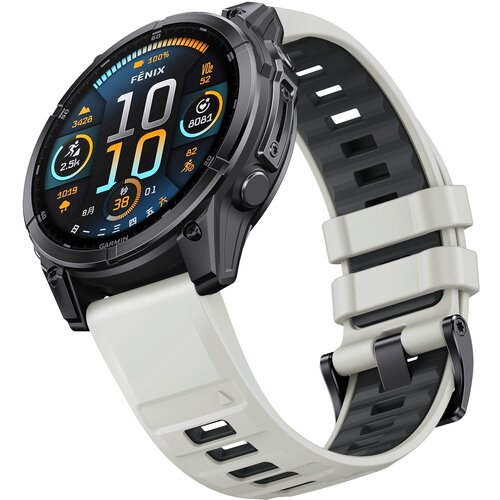 INF 22 mm silikonski pašček s hitrim sproščanjem za Garmin Fenix 8 47 mm Grey, (22148812) Cene