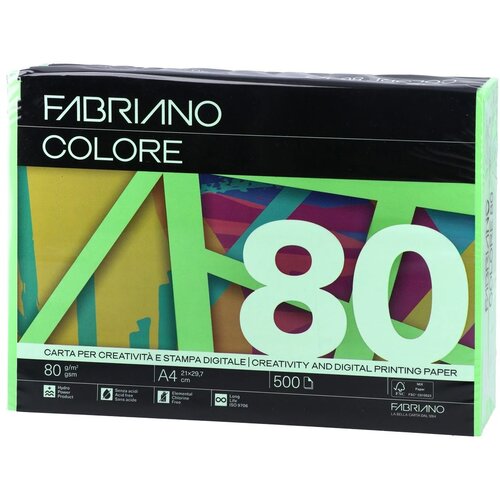 Fabriano Colore, fotokopir papir, u boji, A4, 80gr., 500 listova - odaberite boj Cene