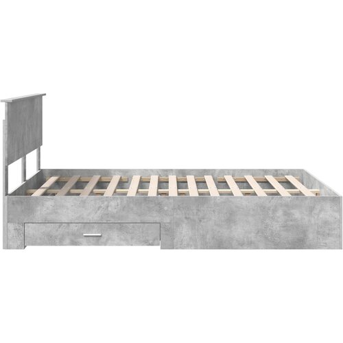  Krevetna konstrukcija s ladicama Betonska siva 140 x 200 cm Slike