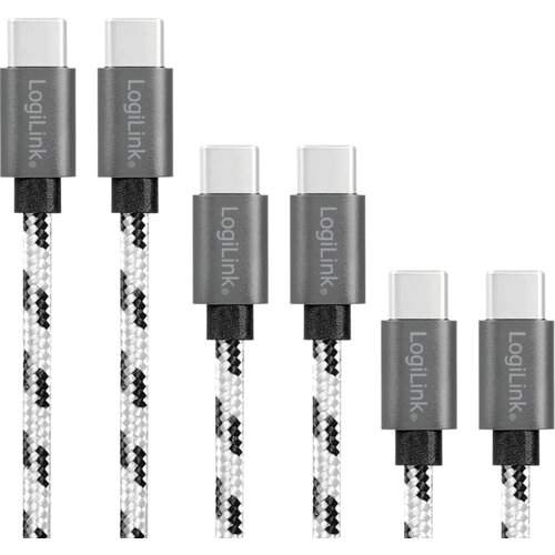 Logilink usb 2.0 type c, c/m na usb - c/m, 3-pak set 0.5 m / 1 m / 2 m Slike