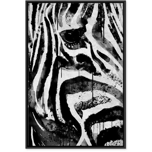  Slika - Striped Nature (1 Part) Vertical 80x120 U crnom drvenom okviru Slike