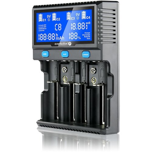 EverActive Charger for cylindrical Li-ion and Ni-MH batteries UC-4200 Cene