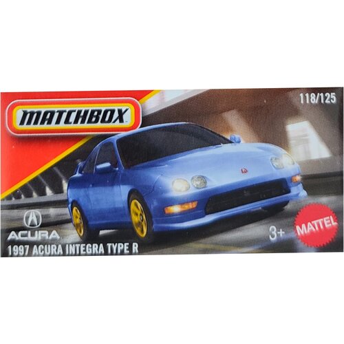 Mattel Matchbox: Kovinska avtomobilčka 1997 Acura Integra Type R v papirnati škatlici 1/64 - Cene