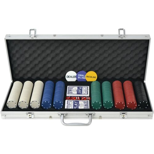 vidaXL Set za Poker s 500 Žetona Aluminijum Cijene