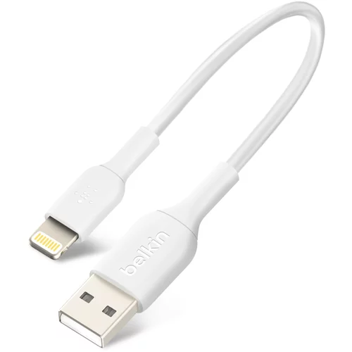 Belkin Izjemno kompakten prenosni kabel Lightning USB za iPhone/iPad, 15 cm, - bel, (20764307)