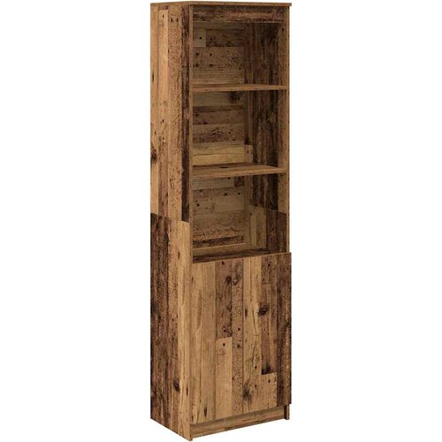  Visoka komoda boja staro drvo 50x35x180 cm konstruirano drvo Slike